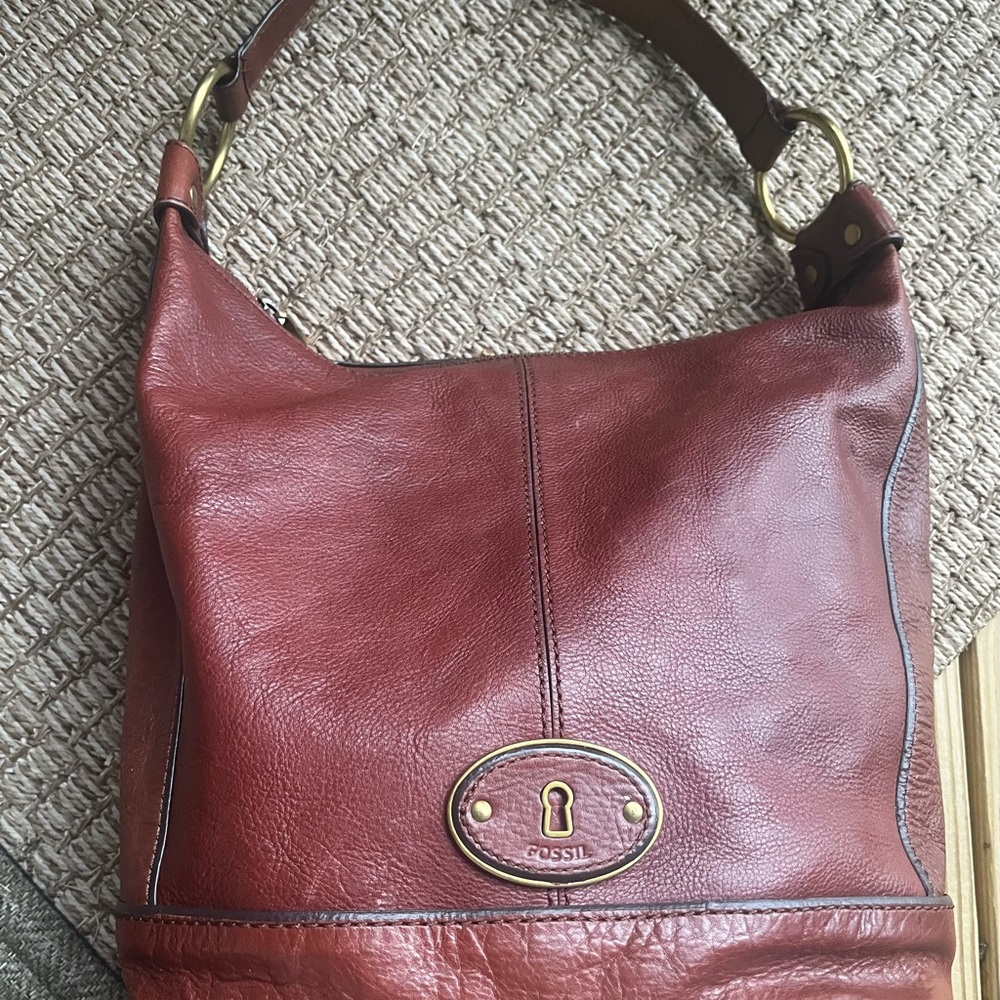 Vintage Fossil Maddox Brown Bucket Shoulder Bag - Picture 4 of 15